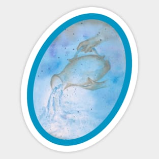 Zodiac sign aquarius Sticker